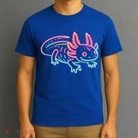 Axolotl Animal Pop Art Cute Axolotl Lover T-Shirt thumb 3