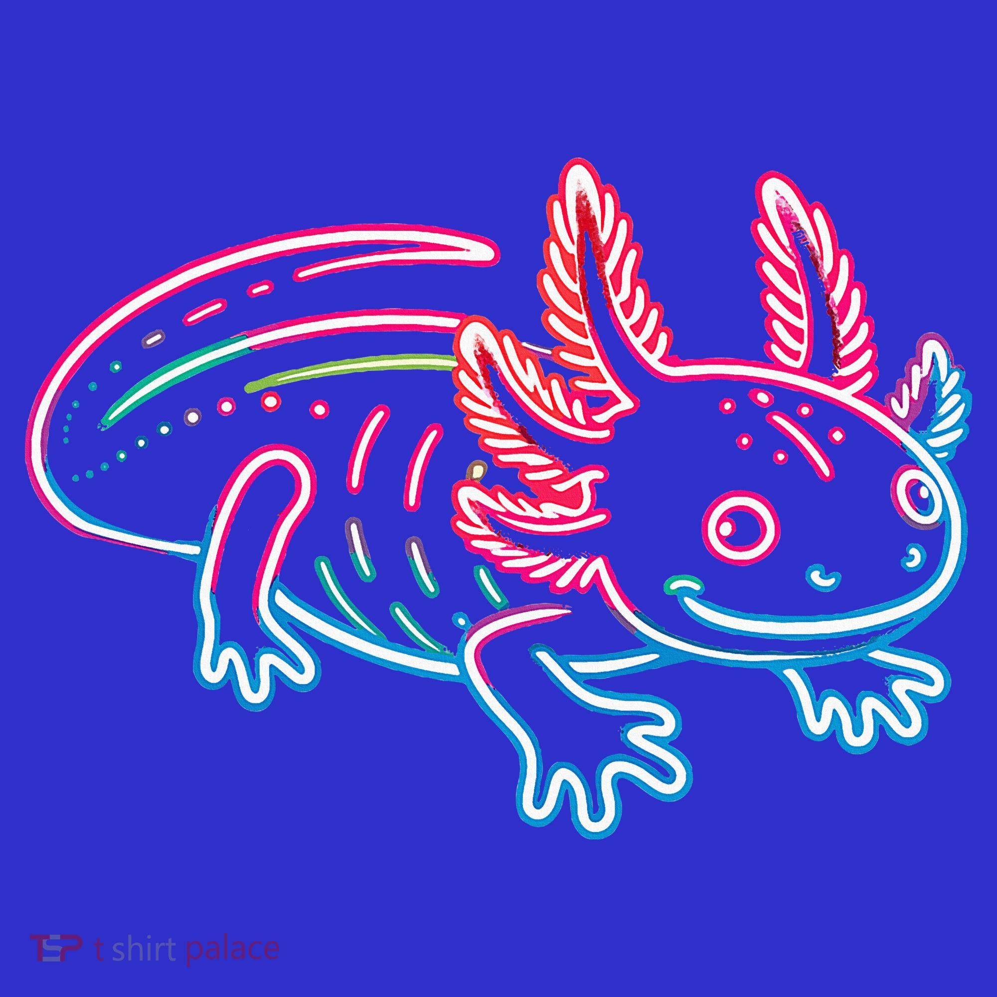 Axolotl Animal Pop Art Cute Axolotl Lover T-Shirt