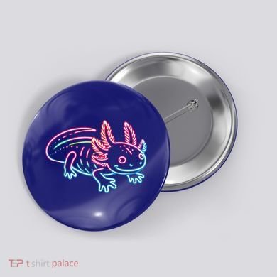 Axolotl Animal Pop Art Cute Axolotl Lover Button