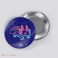 Axolotl Animal Pop Art Cute Axolotl Lover Button thumb 0