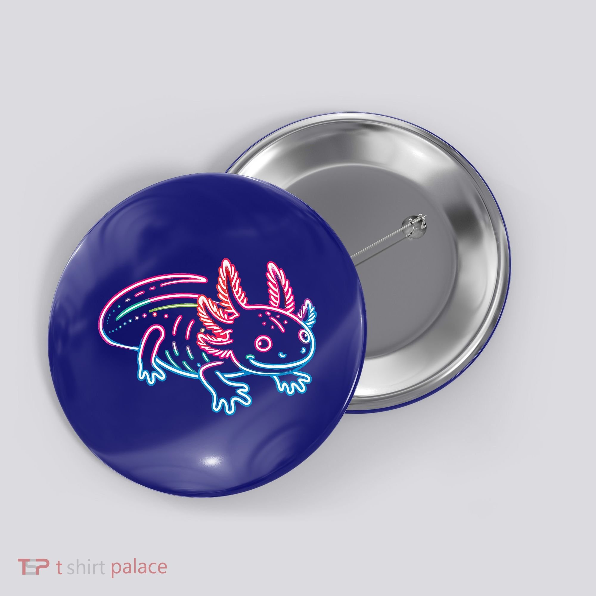 Axolotl Animal Pop Art Cute Axolotl Lover Button