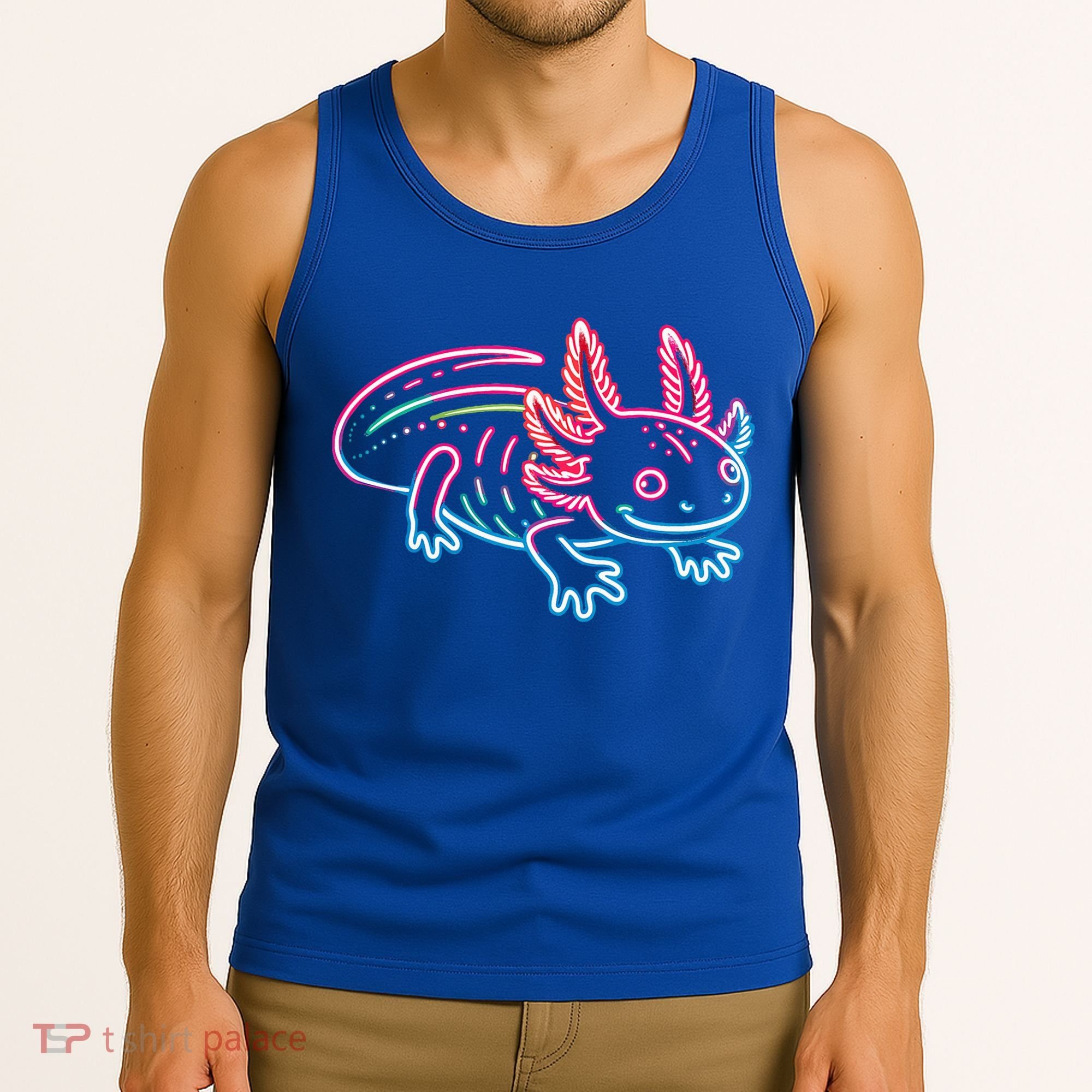 Axolotl Animal Pop Art Cute Axolotl Lover Tank Top