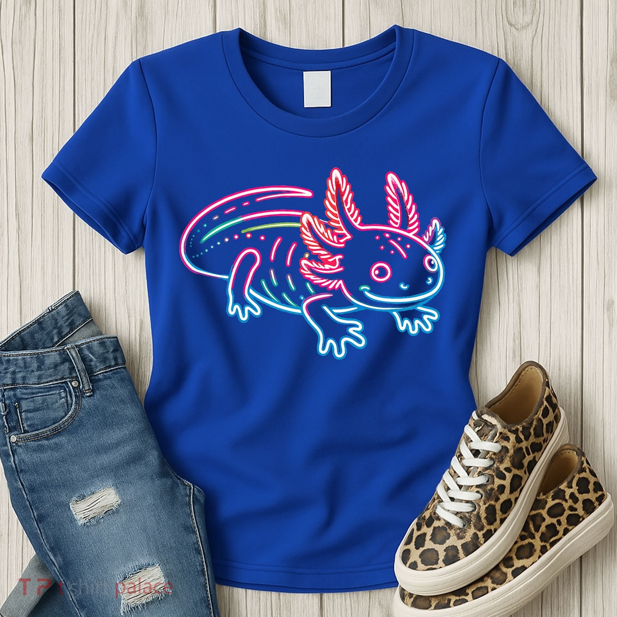 Axolotl Animal Pop Art Cute Axolotl Lover Women's T-Shirt