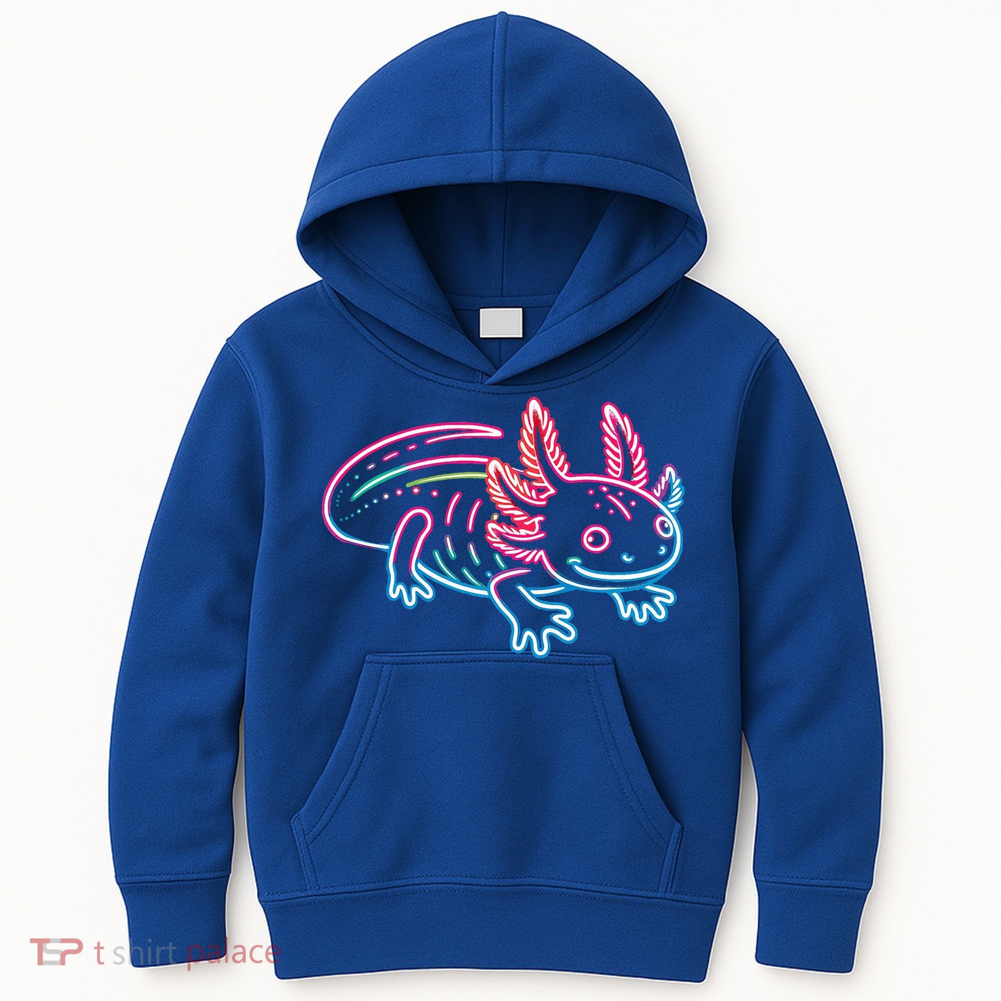 Axolotl Animal Pop Art Cute Axolotl Lover Kids Hoodie