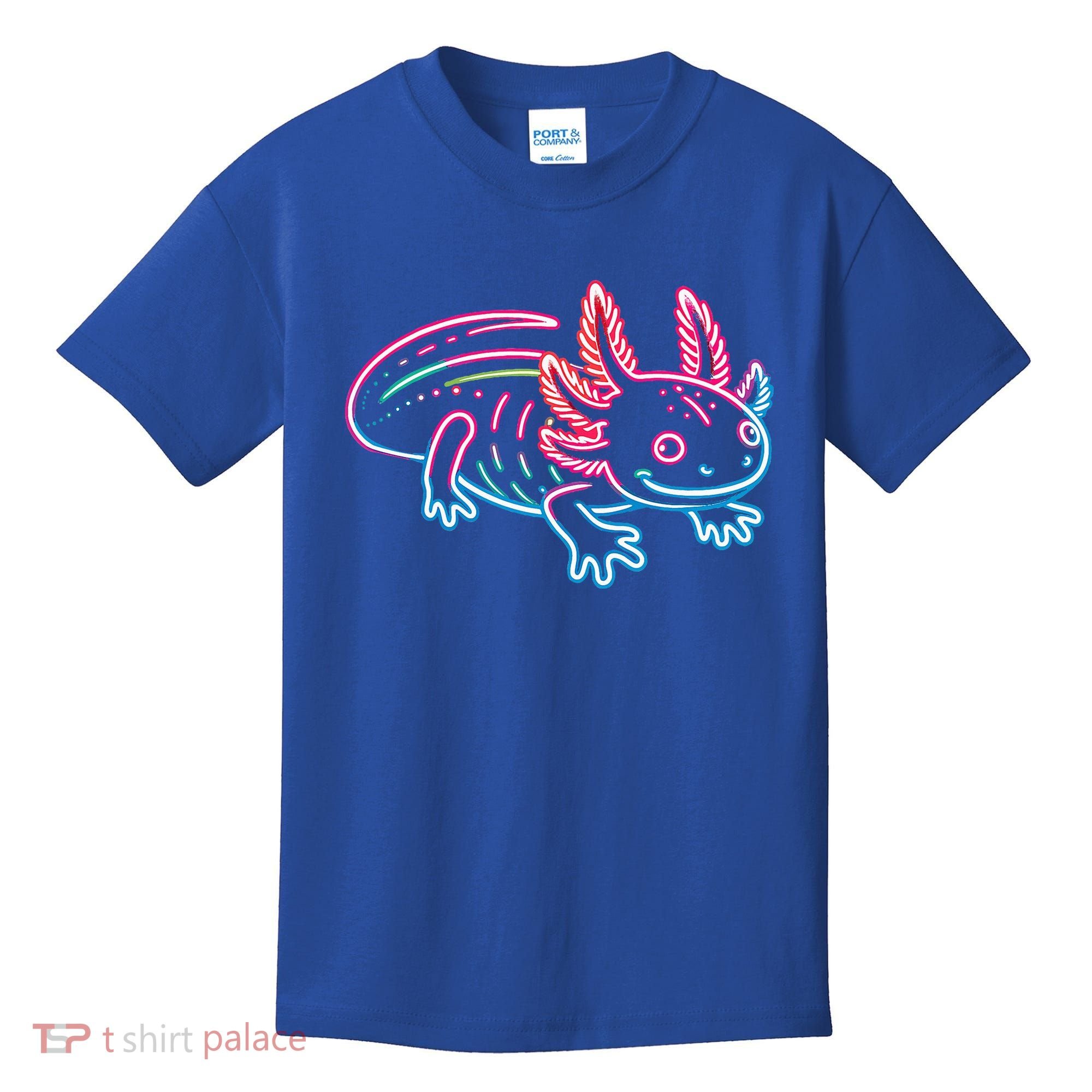 Axolotl Animal Pop Art Cute Axolotl Lover Kids T-Shirt
