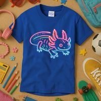 Axolotl Animal Pop Art Cute Axolotl Lover Kids T-Shirt thumb 3