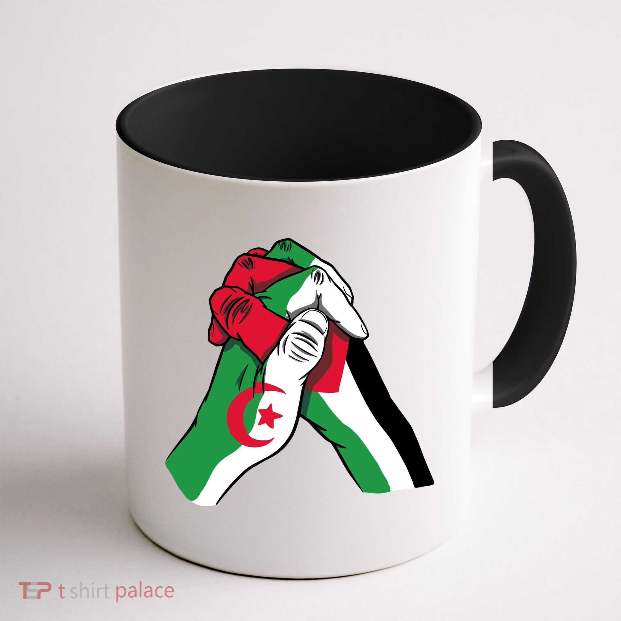 Algeria And Palestine Hands Coffee Mug