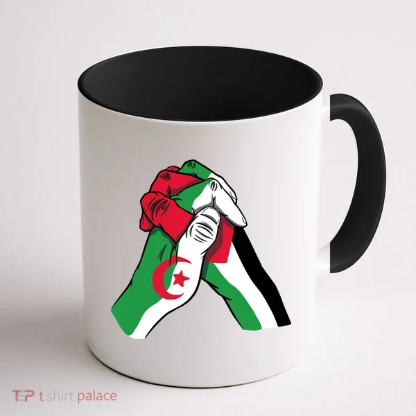 Algeria And Palestine Hands Coffee Mug