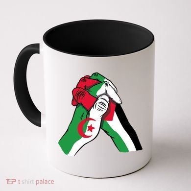 Algeria And Palestine Hands Coffee Mug