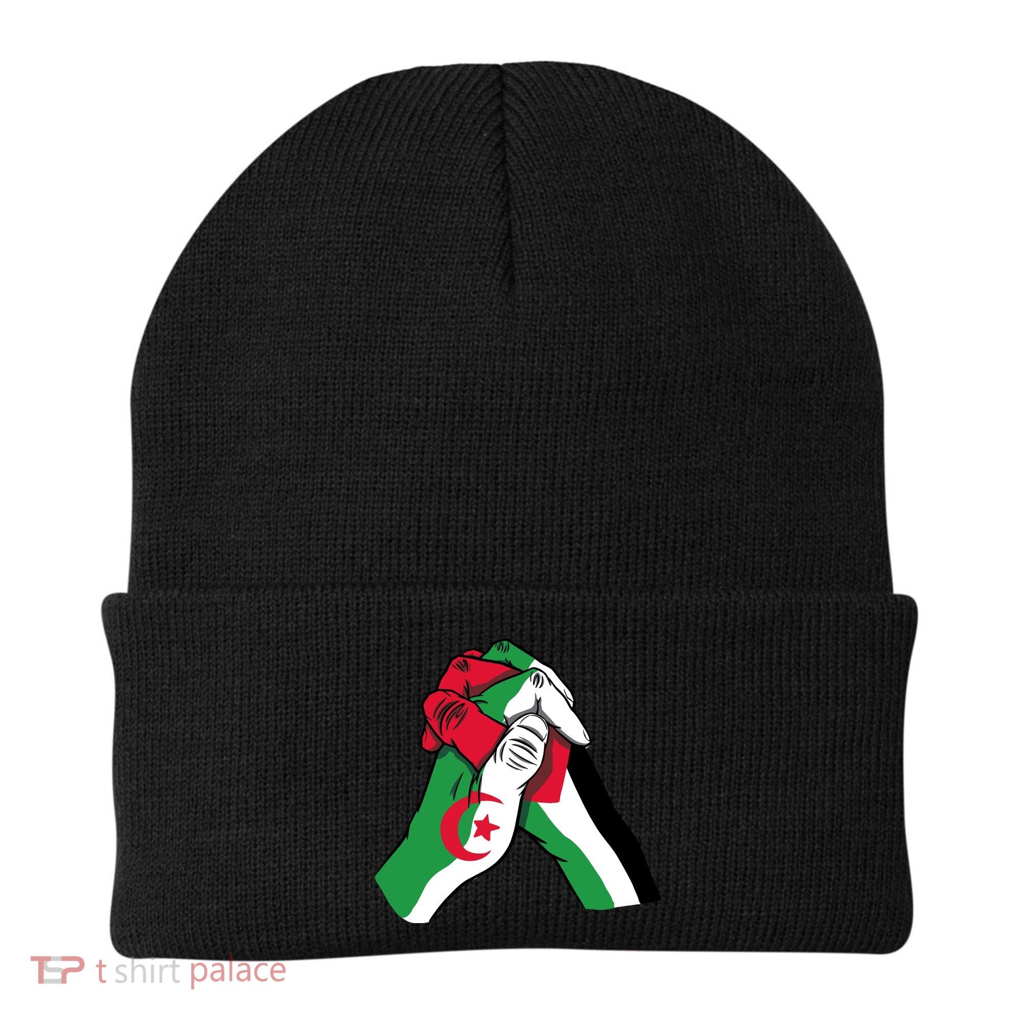 Algeria And Palestine Hands Beanie