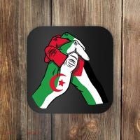 Algeria And Palestine Hands Coaster thumb 0
