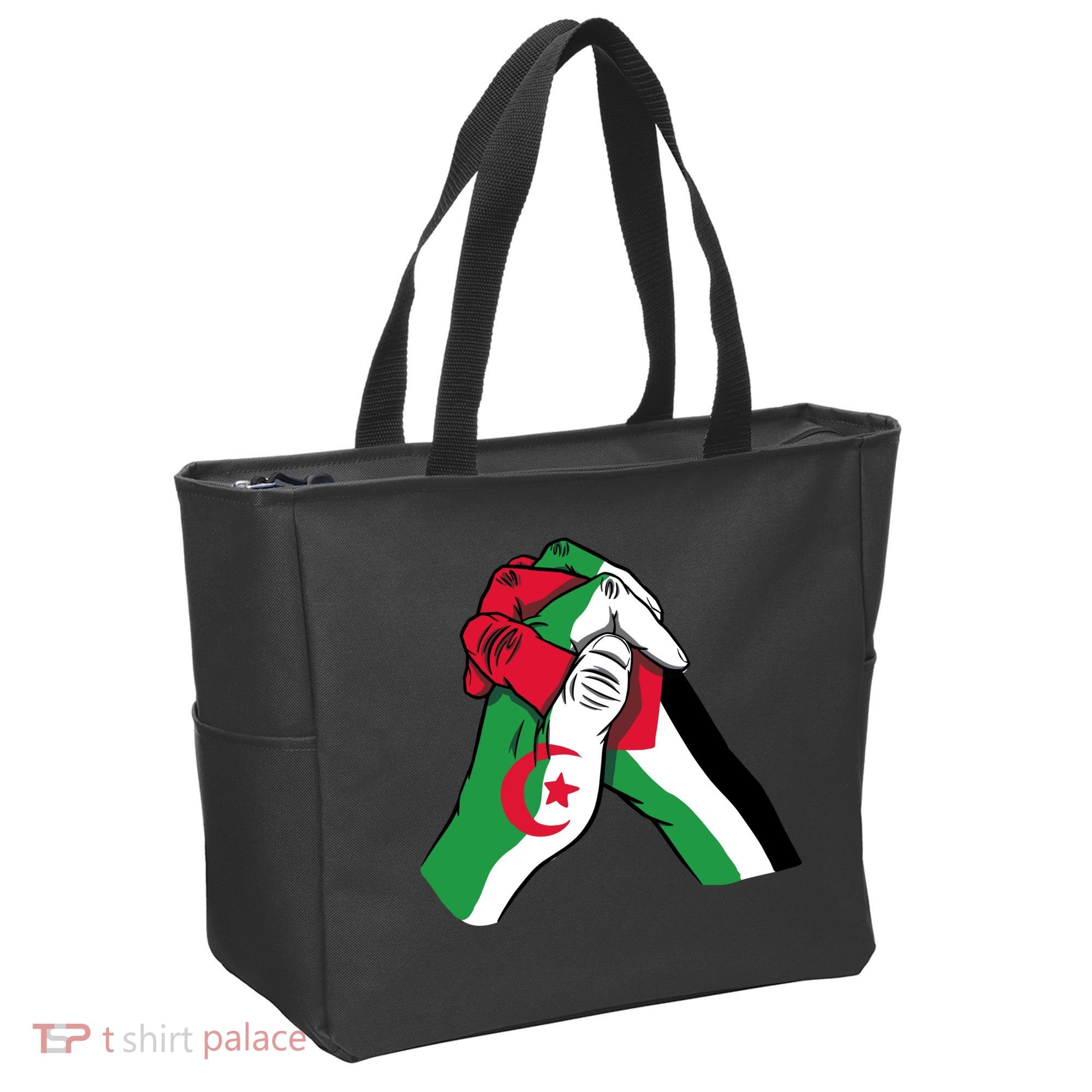 Algeria And Palestine Hands Tote Bag