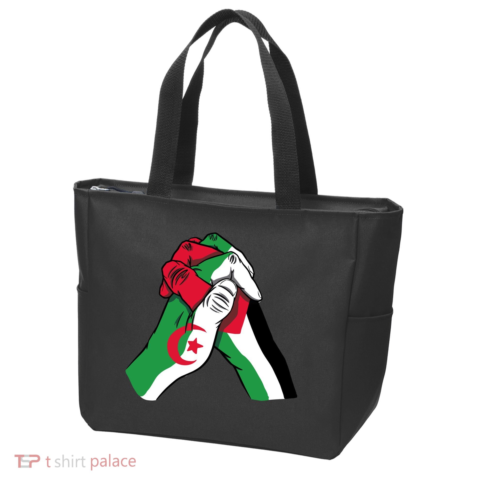 Algeria And Palestine Hands Tote Bag