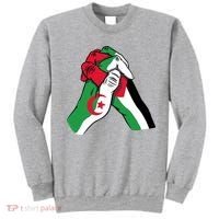 Algeria And Palestine Hands Sweatshirt thumb 0