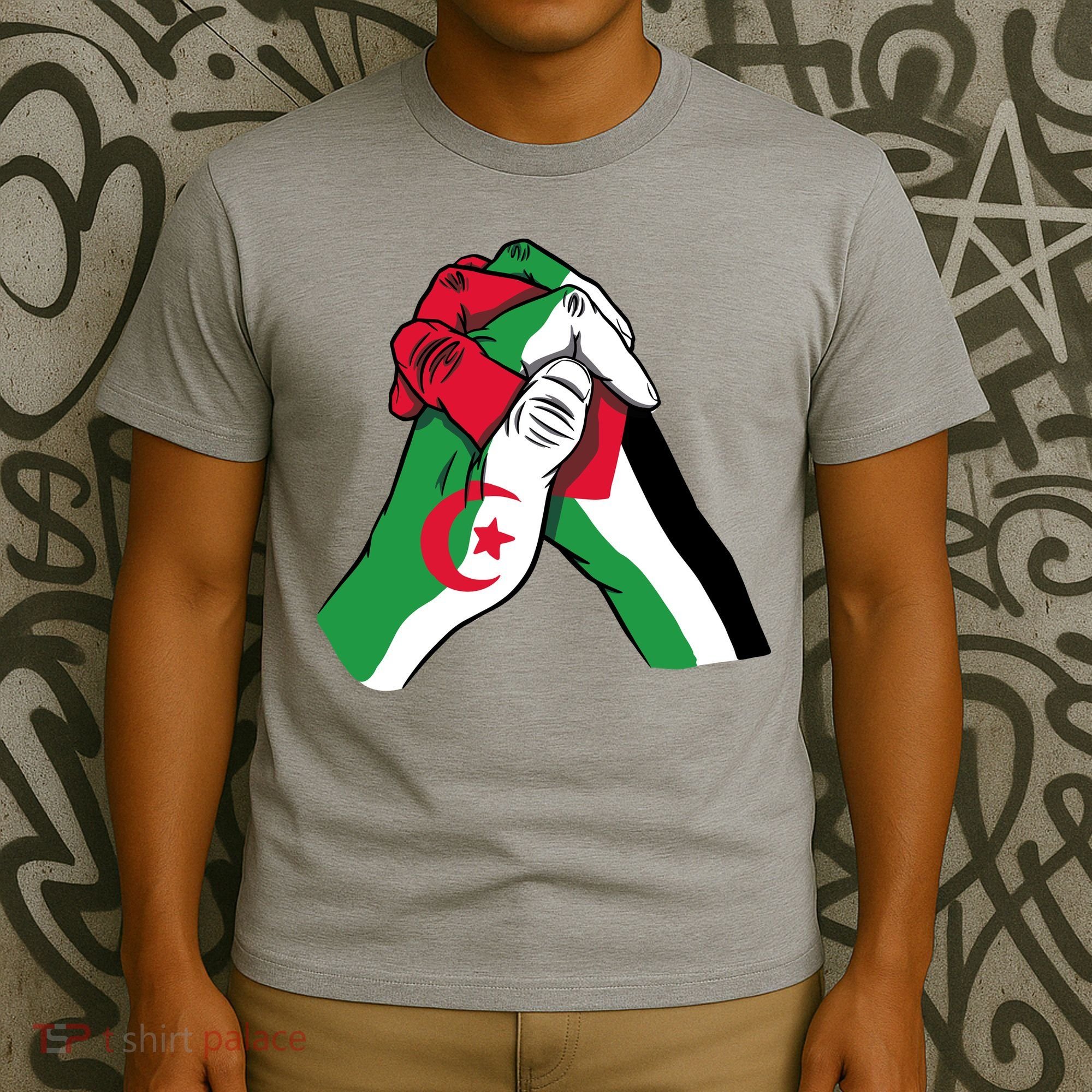 Algeria And Palestine Hands T-Shirt