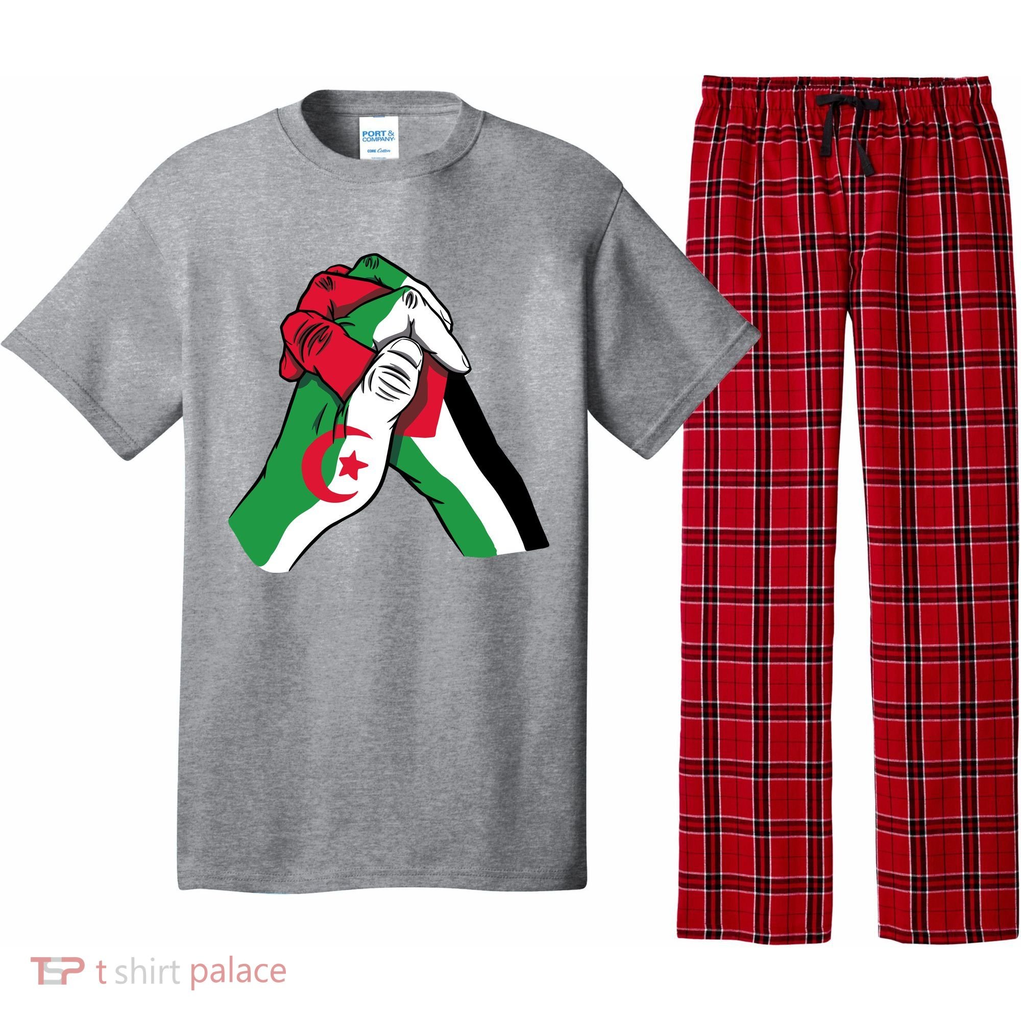 Algeria And Palestine Hands Pajama Set