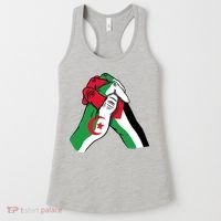 Algeria And Palestine Hands Women's Tank Top thumb 0