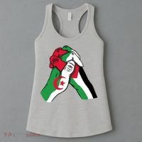 Algeria And Palestine Hands Women's Tank Top thumb 3