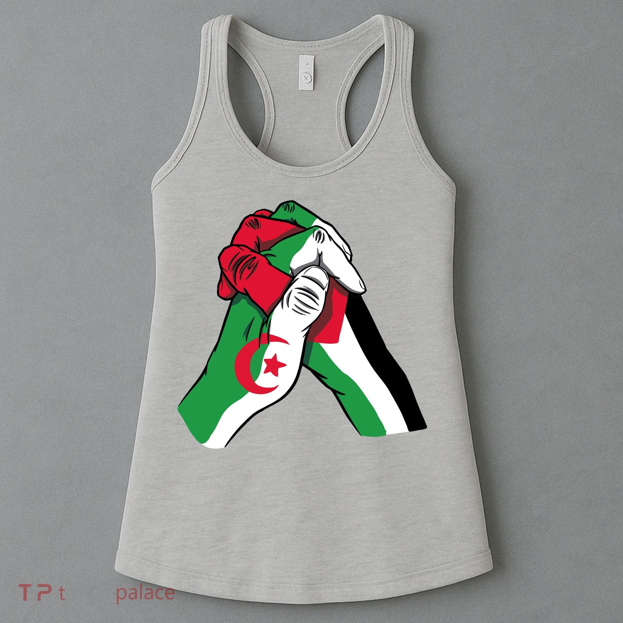Algeria And Palestine Hands Women's Tank Top