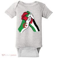 Algeria And Palestine Hands Baby Bodysuit thumb 0