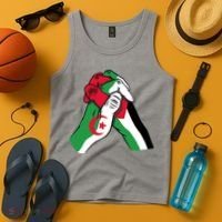 Algeria And Palestine Hands Tank Top thumb 4