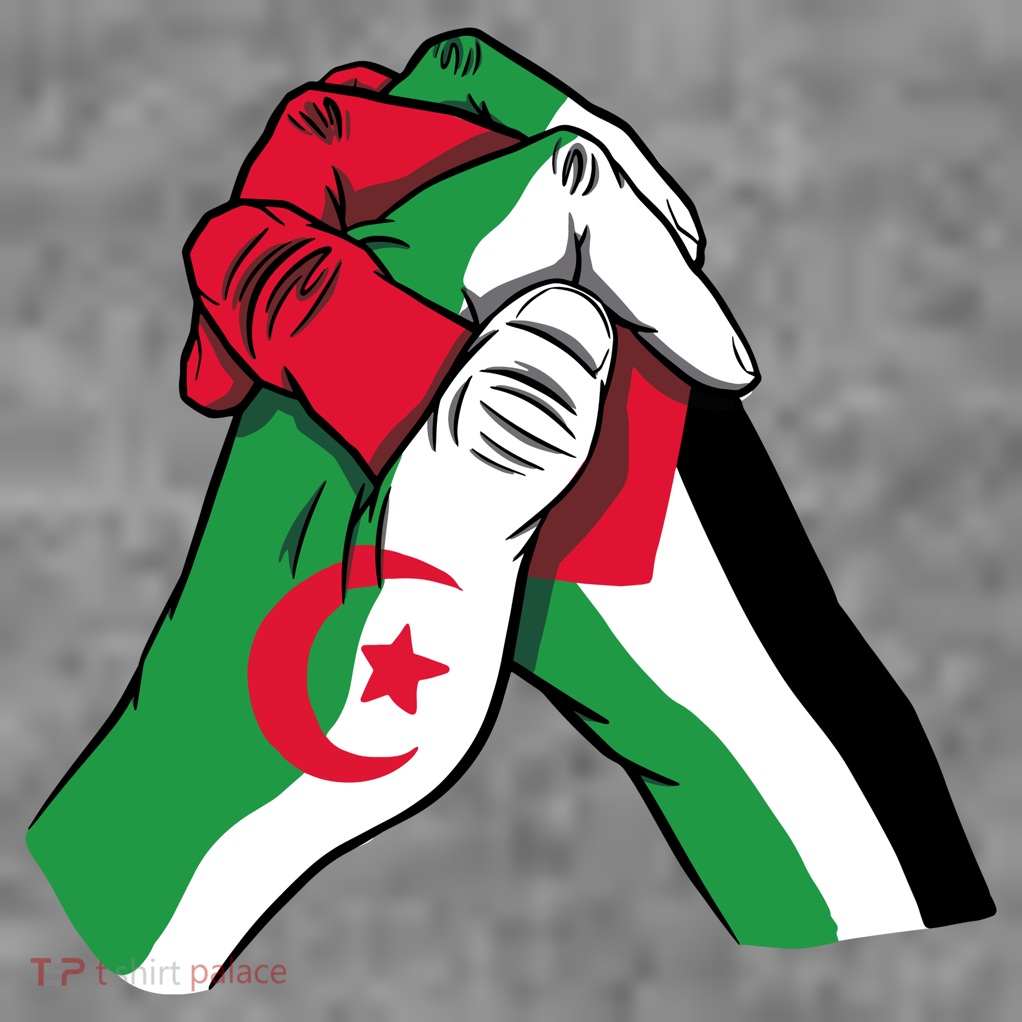 Algeria And Palestine Hands Tank Top