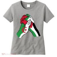 Algeria And Palestine Hands Women's T-Shirt thumb 0