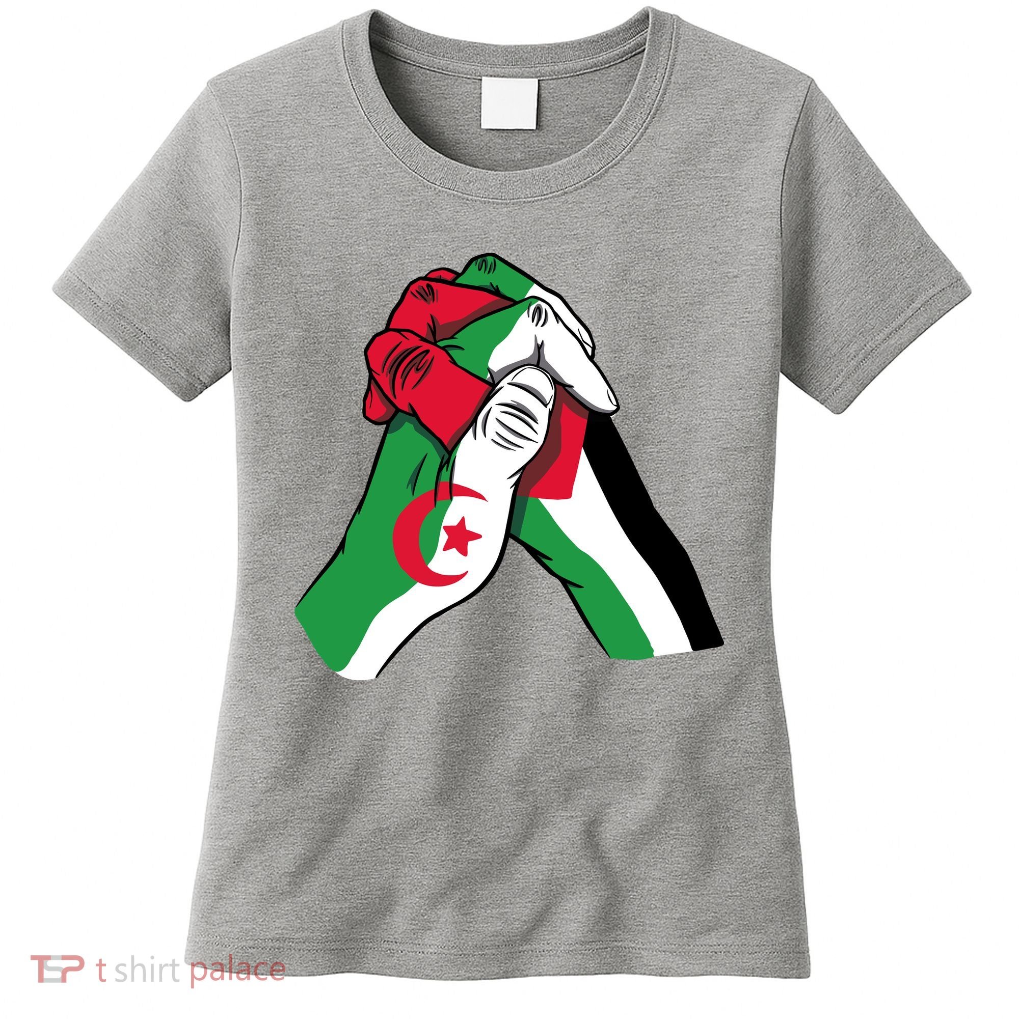 Algeria And Palestine Hands Women's T-Shirt