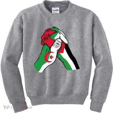 Algeria And Palestine Hands Kids Sweatshirt
