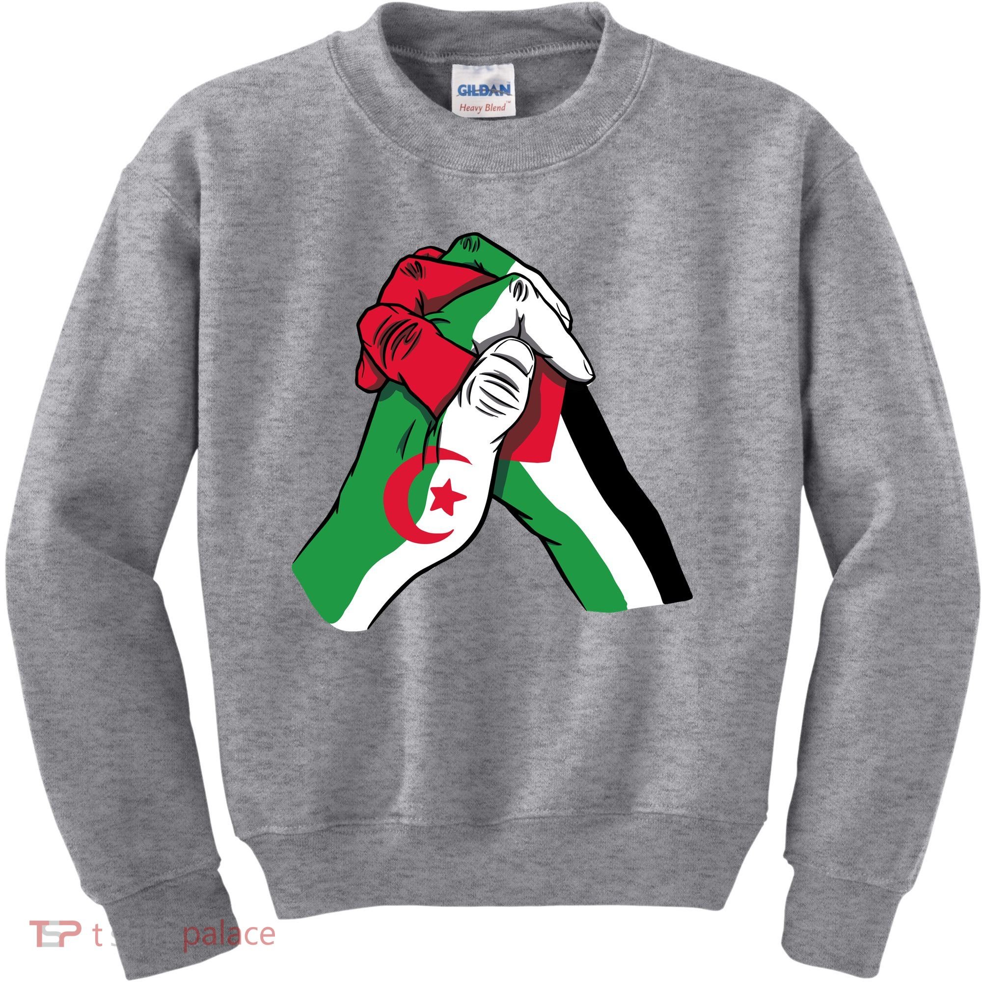 Algeria And Palestine Hands Kids Sweatshirt