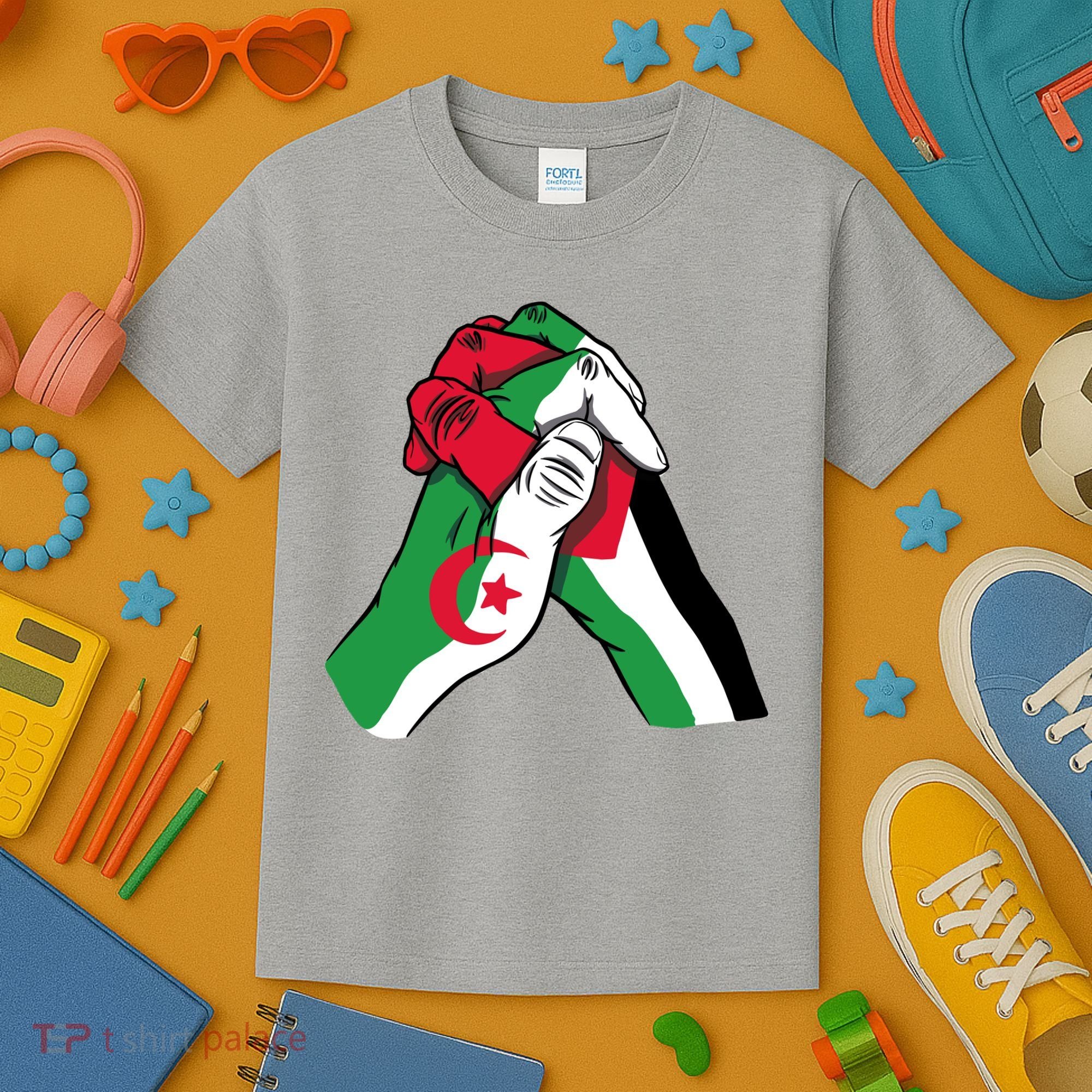 Algeria And Palestine Hands Kids T-Shirt