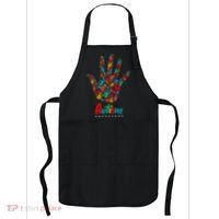 Autism Awareness Painted Hand Prints Apron thumb 0