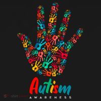 Autism Awareness Painted Hand Prints Apron thumb 3