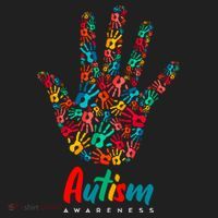 Autism Awareness Painted Hand Prints Beanie thumb 2