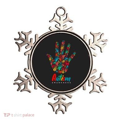 Autism Awareness Painted Hand Prints Ornament