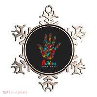 Autism Awareness Painted Hand Prints Ornament thumb 0