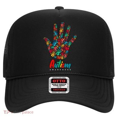Autism Awareness Painted Hand Prints Hat