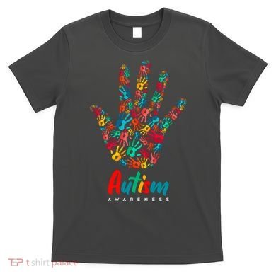 Autism Awareness Painted Hand Prints T-Shirt