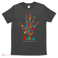 Autism Awareness Painted Hand Prints T-Shirt thumb 0