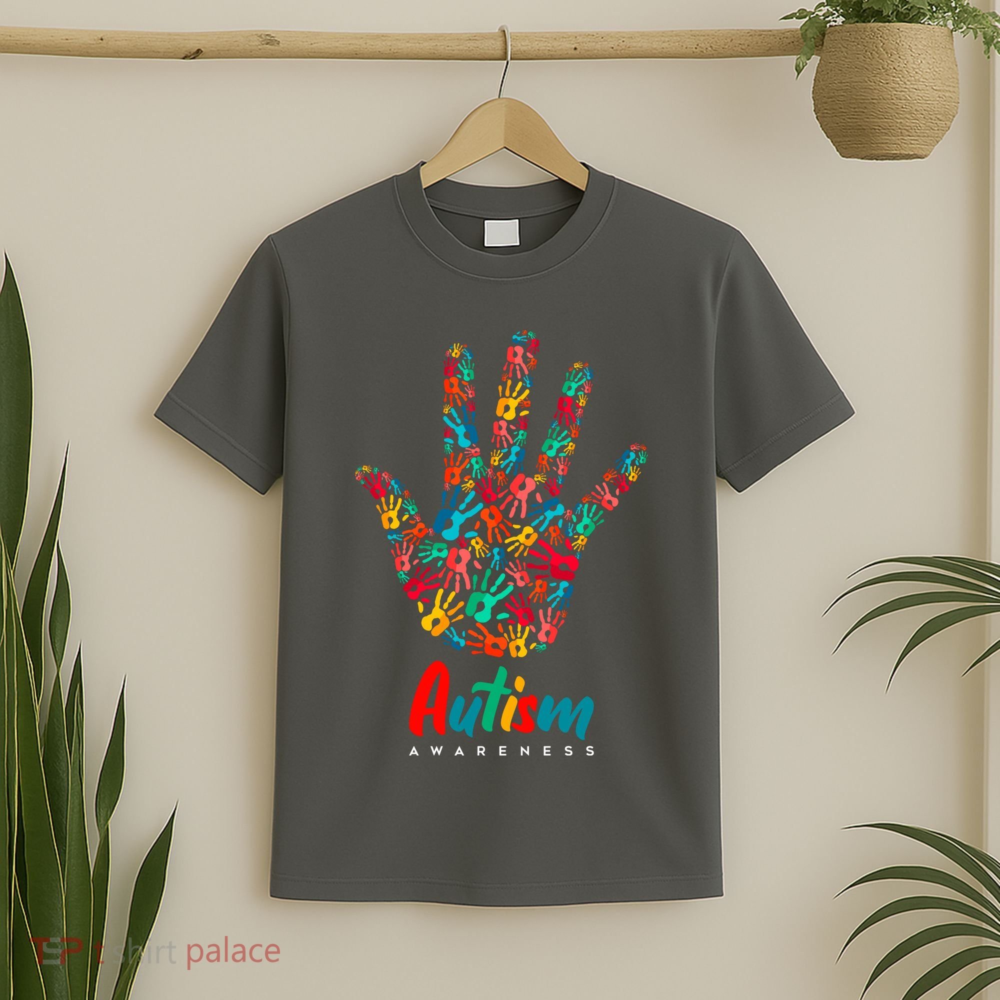 Autism Awareness Painted Hand Prints T-Shirt
