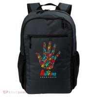 Autism Awareness Painted Hand Prints Backpack thumb 0
