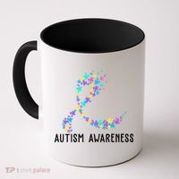 Autism Awareness Puzzle Ribbon Coffee Mug thumb 0