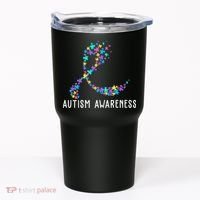 Autism Awareness Puzzle Ribbon Tumbler thumb 0