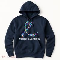 Autism Awareness Puzzle Ribbon Hoodie thumb 0