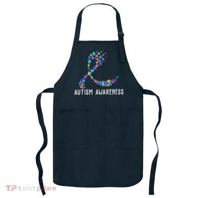 Autism Awareness Puzzle Ribbon Apron