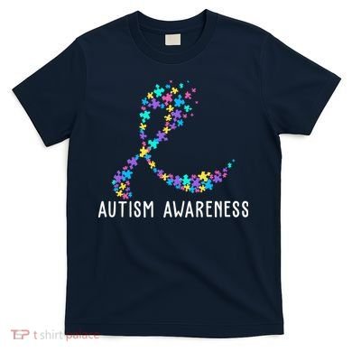 Autism Awareness Puzzle Ribbon T-Shirt