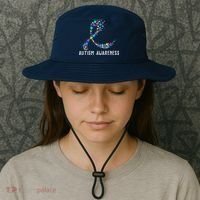 Autism Awareness Puzzle Ribbon Bucket Hat thumb 3