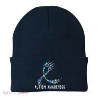 Autism Awareness Puzzle Ribbon Beanie thumb 0