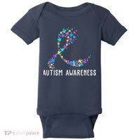 Autism Awareness Puzzle Ribbon Baby Bodysuit thumb 0