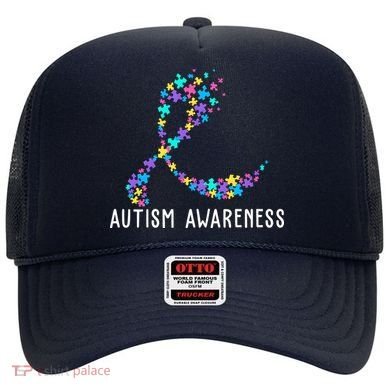 Autism Awareness Puzzle Ribbon Hat